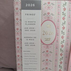 Fringe Brand 2026 Coquette Planner